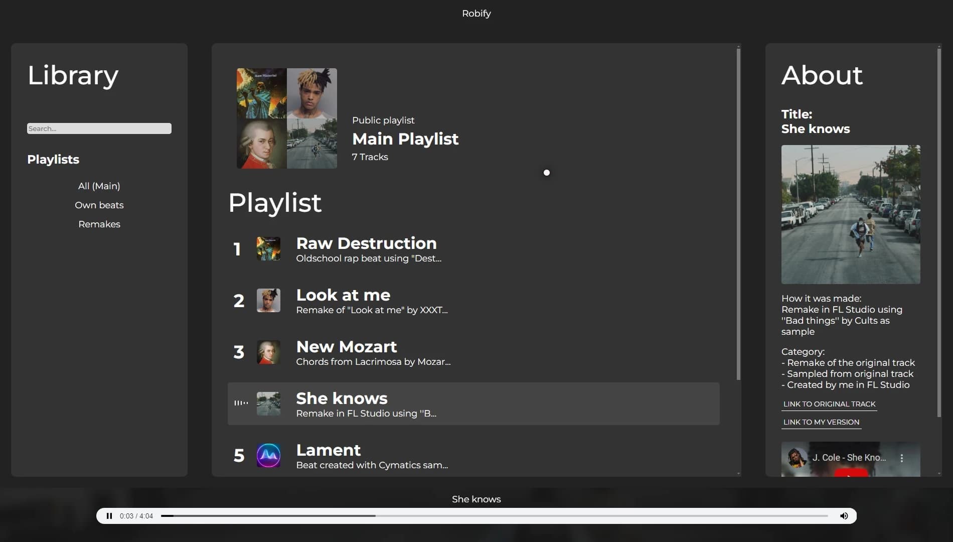 hobby project spotify
